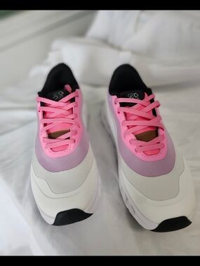 Loewe Pink, White and Black Chunky Platform Sneakers
